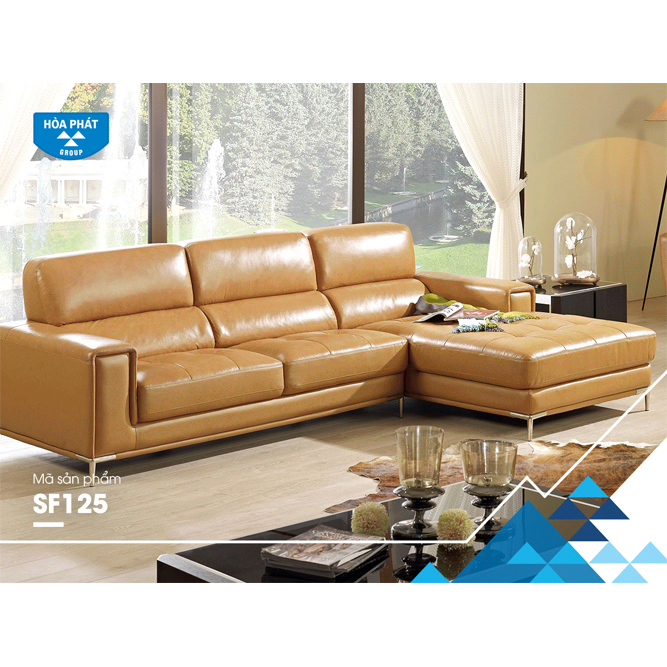 Ghế sofa SF125: Ghế sofa SF125 là sự kết hợp hoàn hảo giữa thiết kế hiện đại và sự thoải mái tuyệt đối. Với chất liệu vải mềm mại, đường nét tinh tế và kiểu dáng đơn giản nhưng rất sang trọng, chiếc sofa này sẽ mang lại cảm giác thoải mái và thư giãn cho gia đình bạn.