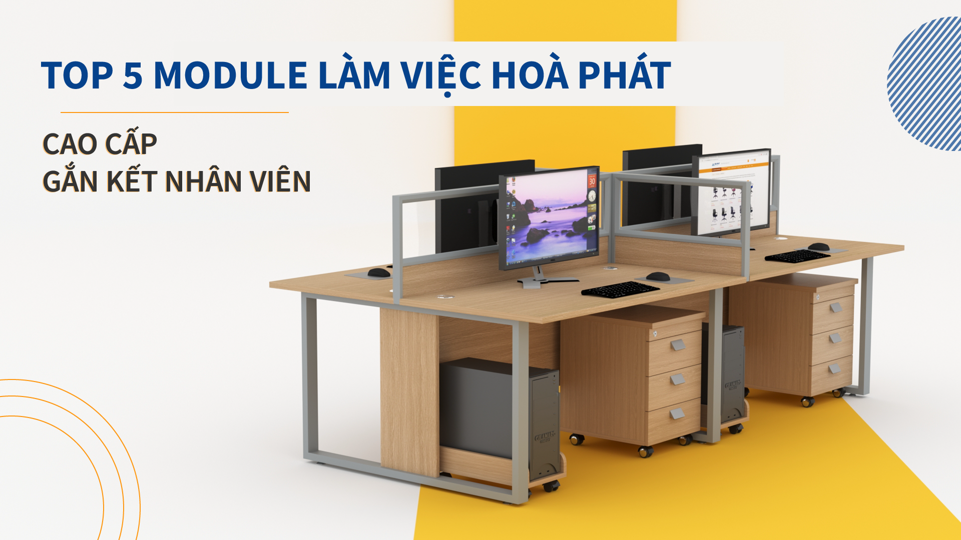 bàn làm việc 4 người