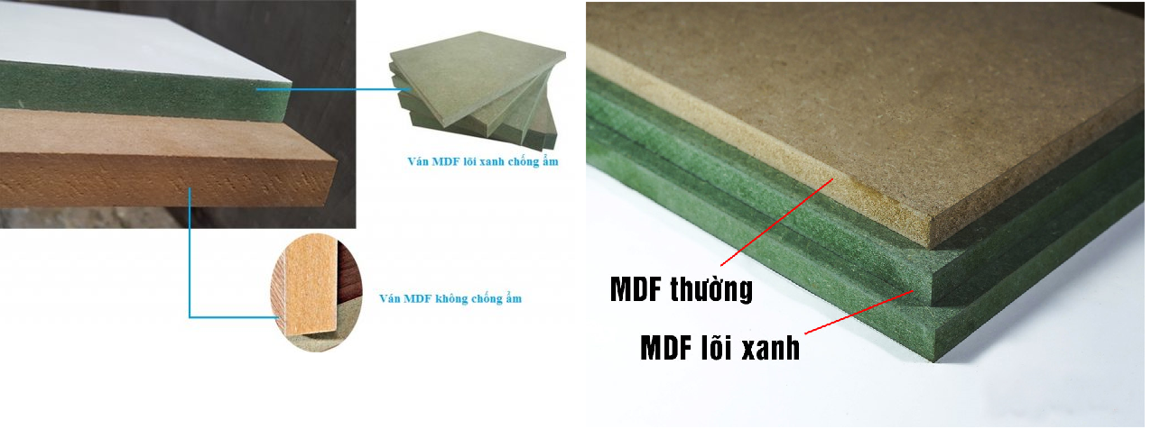 Tủ bếp gỗ MDF lõi xanh có bền không? Báo giá chi phí trọn gói