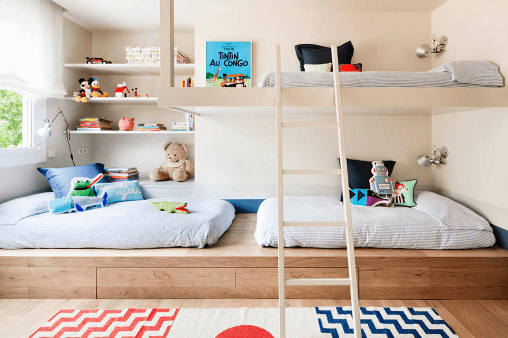 thiết kế phòng ngủ 20m2 cho bố mẹ và con