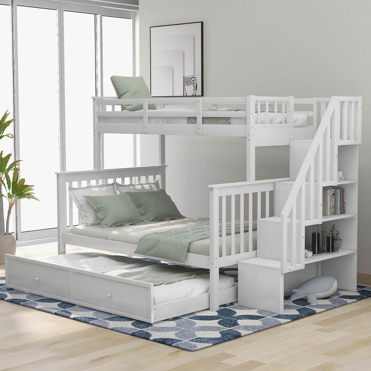 Giường tầng cho phòng ngủ chung bố mẹ va con