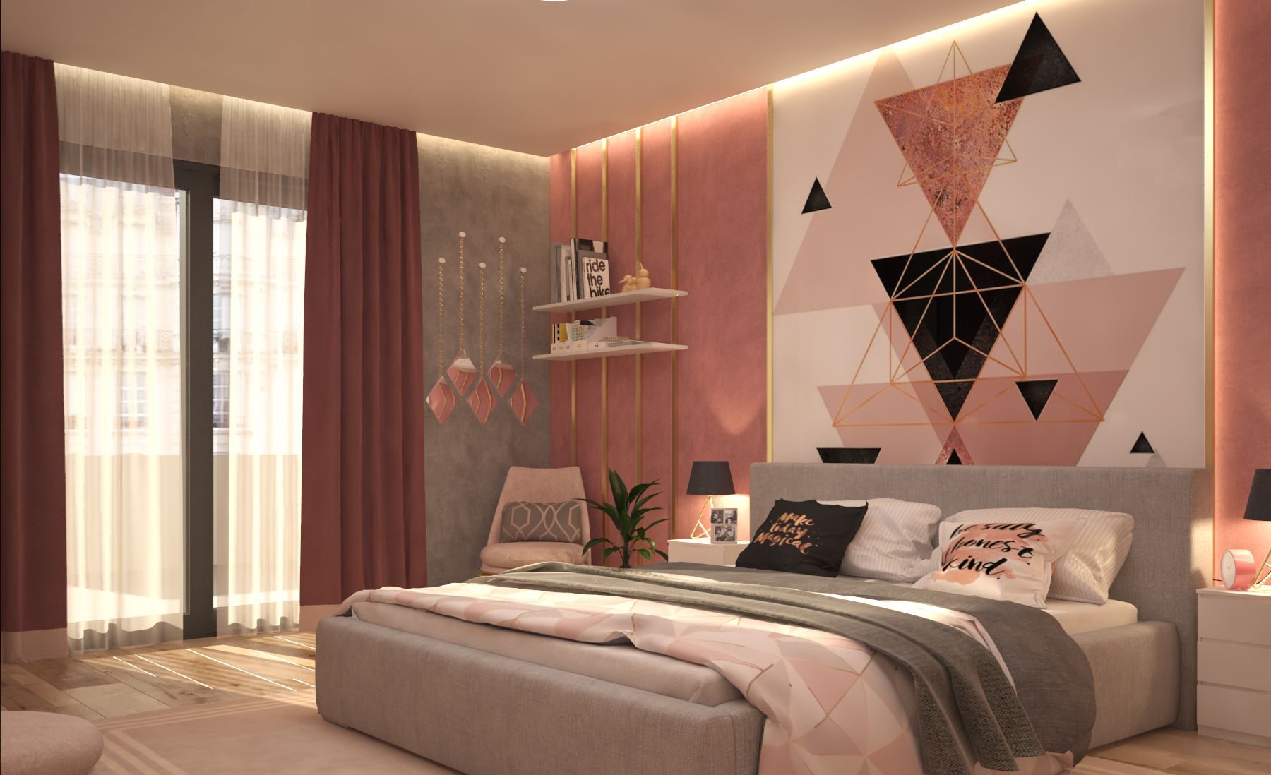 Xiêu lòng với 50+ mẫu trang trí thiết kế phòng ngủ cho nữ cực đẹp