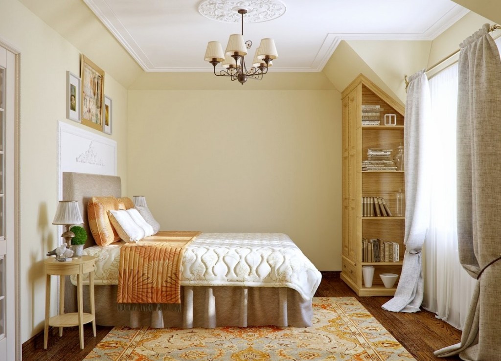 Phòng ngủ cho nữ với gỗ