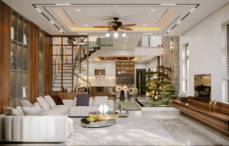 Tuyển chọn mẫu thiết kế nội thất phòng khách nhà phố đẹp mê hồn - WEDO -  Công ty Thiết kế Thi công xây dựng chuyên nghiệp hàng đầu Việt Nam