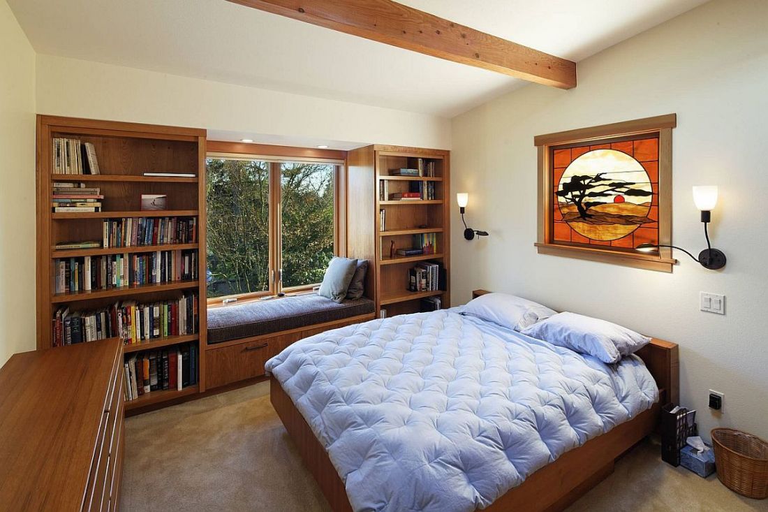phòng ngủ kết hợp phòng đọc sách