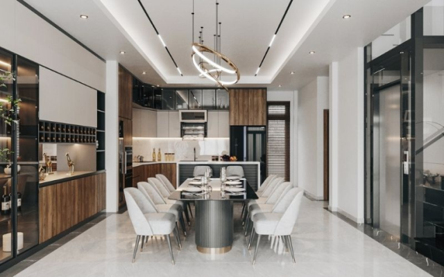 Trần bếp thạch cao